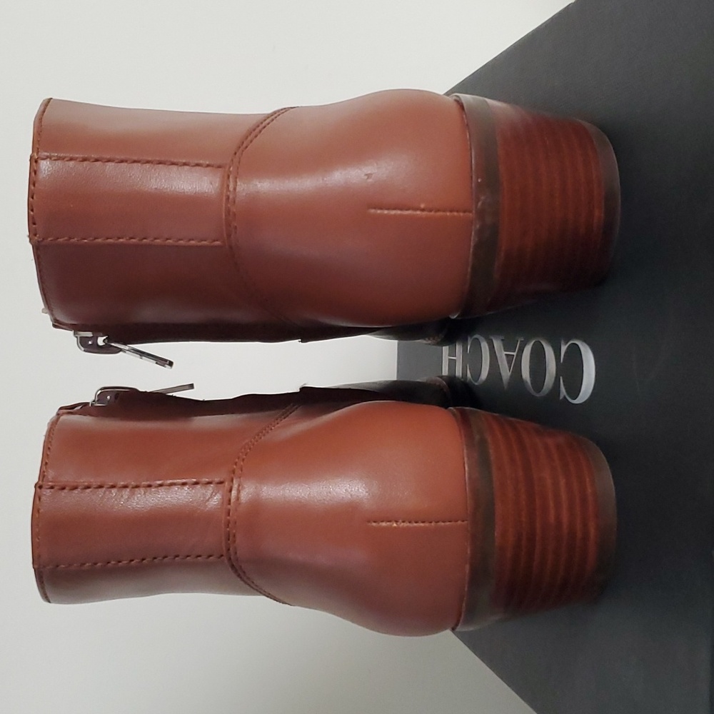 Coach Dannie Leather Ankle Bootie - Picture 7 of 16
